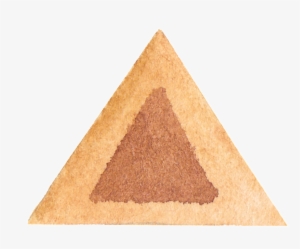 Golden End Triangle Transparent Decorative - Clock