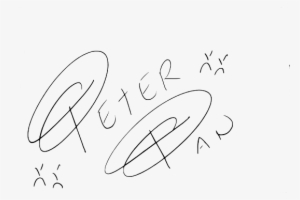 Peter Pan Disneyland Signature - Disneyland Signatures Peter Pan