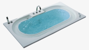 The Water Flows Back Into The Bathtub In A Seemingly - Bathtub With Water Png