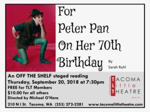 Tlt For Peter Pan On Her 70th Birthday