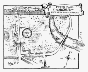 Drawn Island Peter Pan - Kensington Garden Park Peter Pan