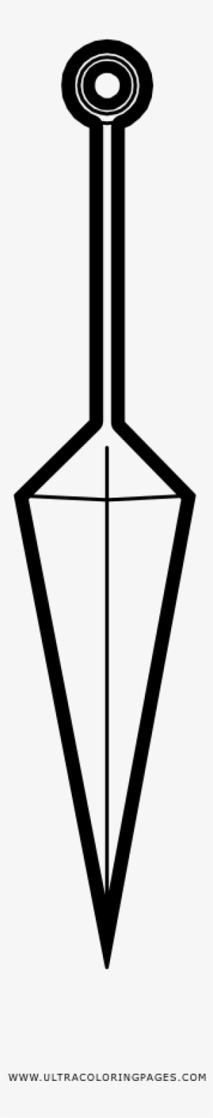 Kunai Coloring Page - Line Art