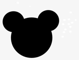 Mickey Mouse Ears Clip Art Black And White - Minnie Mouse Black Clipart