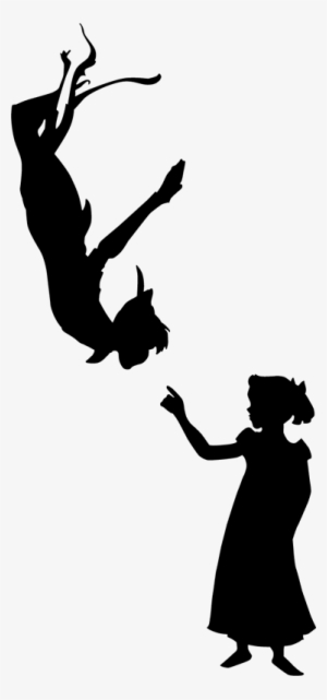 Peter Pan Silhouette Png - Ll Hold You In My Heart Until I Can Hold You