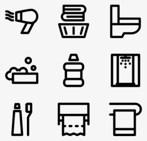 Bathroom Lines Icons - Academy Icon