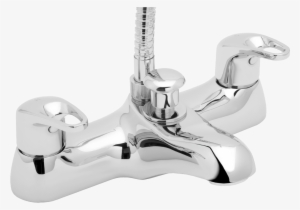 Lace106 - Deva Lace Deck Mounted Bath Shower Mixer Tap - Chrome