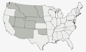 Open - Union And Confederate States Blank Map