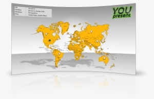 World Map Template For Powerpoint By Youpresent - World Map