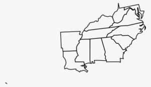 Southeast Us Clip Art At Clkercom Vector Clip Art Online - Blank Southern United States Map