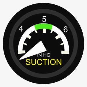 Gyro Suction Gauge - Suction Gage Cessna