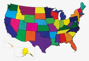 Usa Map Outline Color - Map Of Us Icon