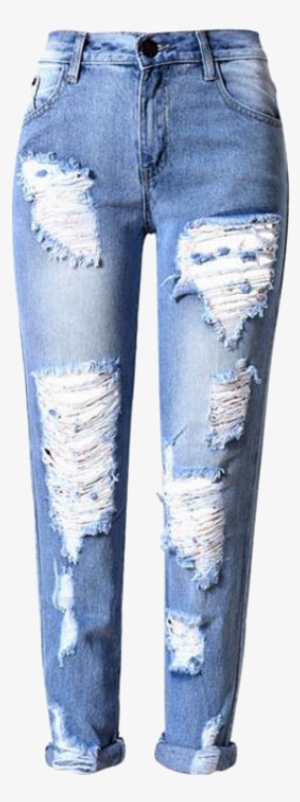 Ripped Jeans Png - Trendy Ripped Jeans For Women
