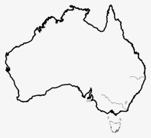 Map Of Australia Outline - A4 Outline Of Australia