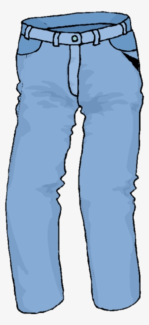 Jeans Clipart Man Png Pencil And In Color - Jeans Clipart
