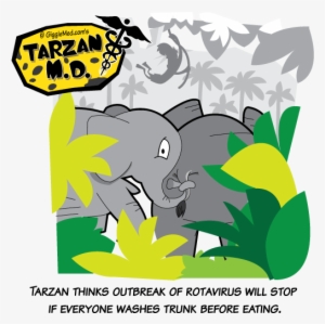 Funny Hand/trunk Washing Tarzan Md Comic From Gigglemed - Tarzan Md - Smoking Twigs Throw Blanket