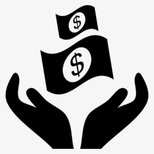 Two Hands Graving Dollar Bills Vector - Two Hand Symbol Png