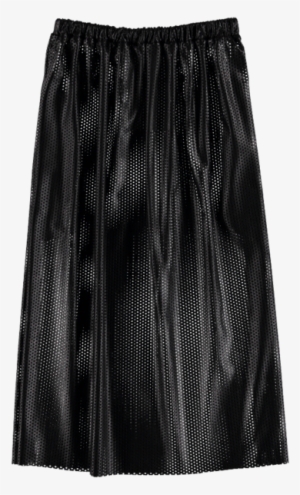 Amino Acid 04 Perforated Black Leather Skirt Caroline - Tiff