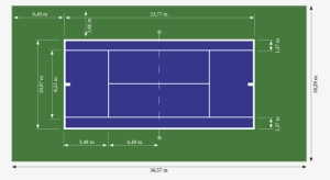 2bsa Siti - Kích Thước Sân Tennis