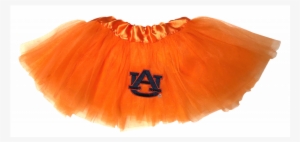Girls Orange Tutu With Au Embroidered Patch - Infant