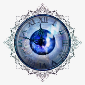 Clock Blue Eye By Lyotta On Deviantart Black And White - Clock