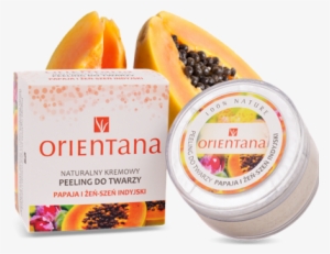 Natural Cream Face Scrub Papaya & Indian Ginseng - Papaya Scrub For Face