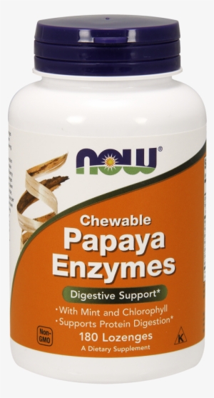 Papaya Enzyme Lozenges - Now Magnesium Citrate 200mg