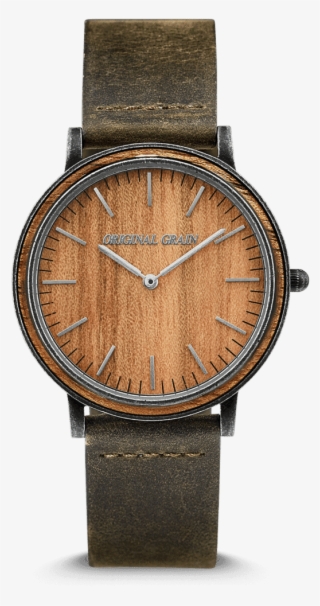 Koa Stonewashed Steel Minimalist 40mm