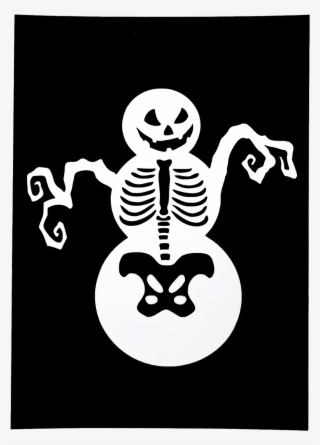 Holiday Card - Skeleton Snowman