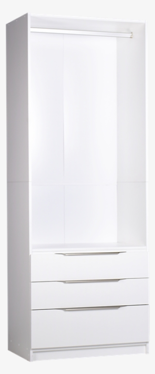 Multistore 2000 X 750 X 450mm White Shelf And Drawers