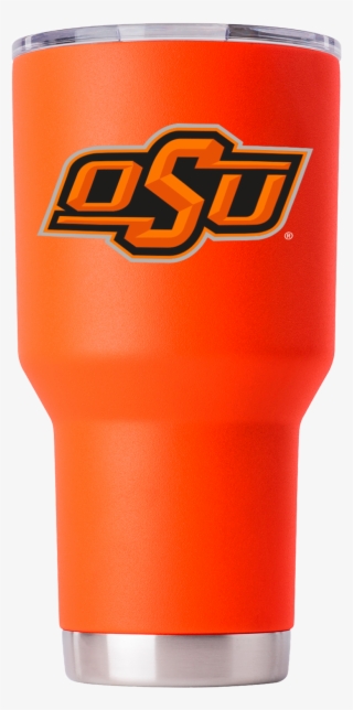 Osu 30 Oz Orange Powder Coat Stainless Steel Tumbler