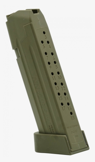 Jagemann 12351 Jag 17 9mm Luger 18 Rd G17 Polymer Green