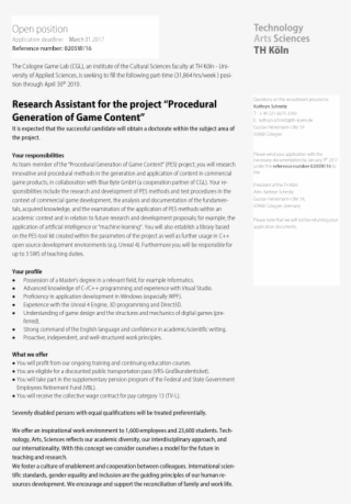 Vacancy Notice Pesnew