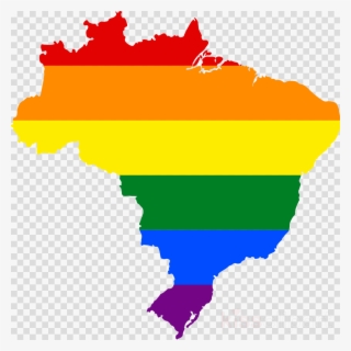 Flag Of Brazil In Map Clipart Flag Of Brazil Map