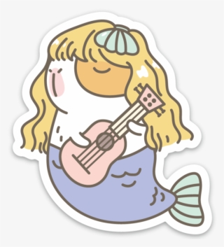 Mermaid Bubu The G U I N E A Pig Vinyl Sticker