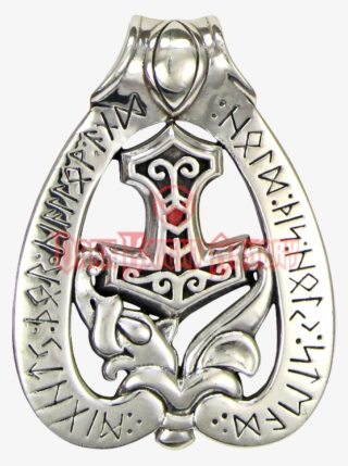 Sterling Silver Dragon Hammer Pendant