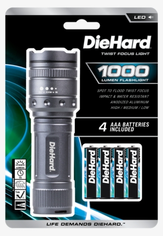 Diehard Twist Focus 1000 Lumen Flashlight