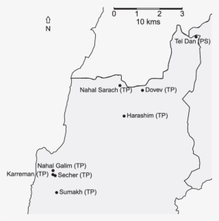 Map Of Sampling Sites In Northern Israel