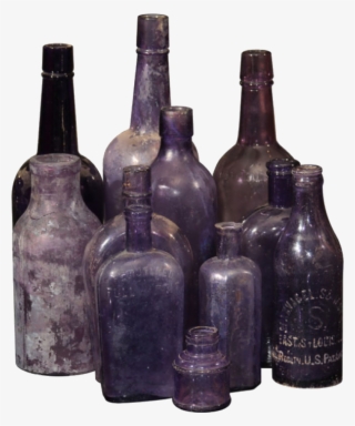 Purple Bottles Moodboard Filler Witch Witchcraft Magic