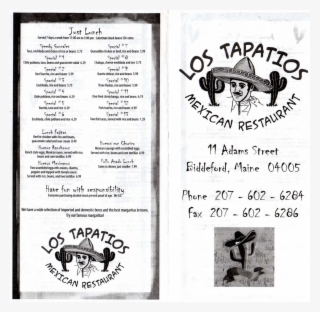 Los Tapatios Menu