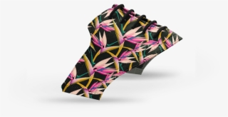 Men's Birds Of Paradise Print Saddles With Pink Laces