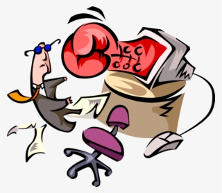 Vector Illustration Of Businessman Gets Knock-out Punch