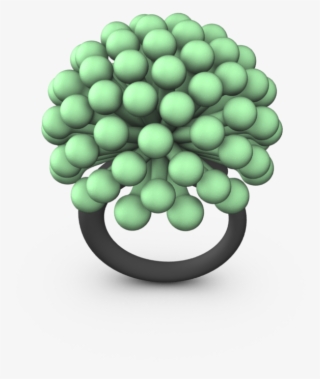 Green 3d Printed Ring