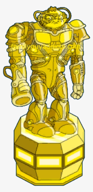 Gold Borg Bertram Statue