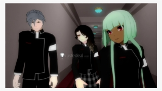 Rwby Cinder Fall Haven Academy Female Uniform Black