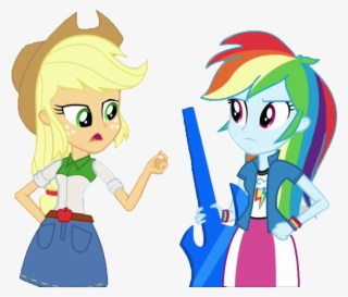 Rainbow Dash Y Applejack Eg3