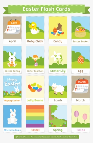 Free Printable Easter Flash Cards
