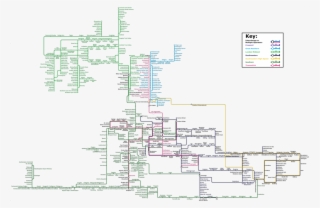 A Map Of Routes Managed By Govia In The United Kingdom