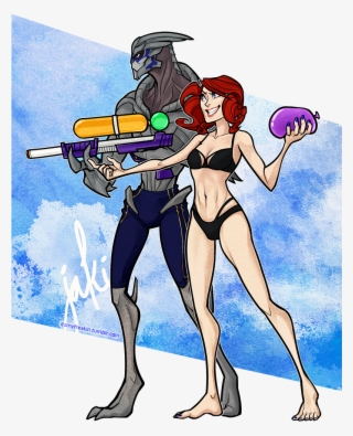 When Garrus And Femshep “retire Somewhere Tropical”,