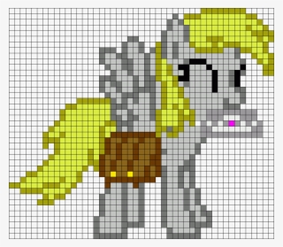 Derpy Hooves My Little Pony Perler Bead Pattern ポニービーズパターン,