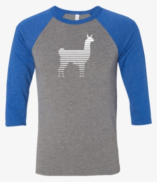 Gradient Llama Baseball Tee